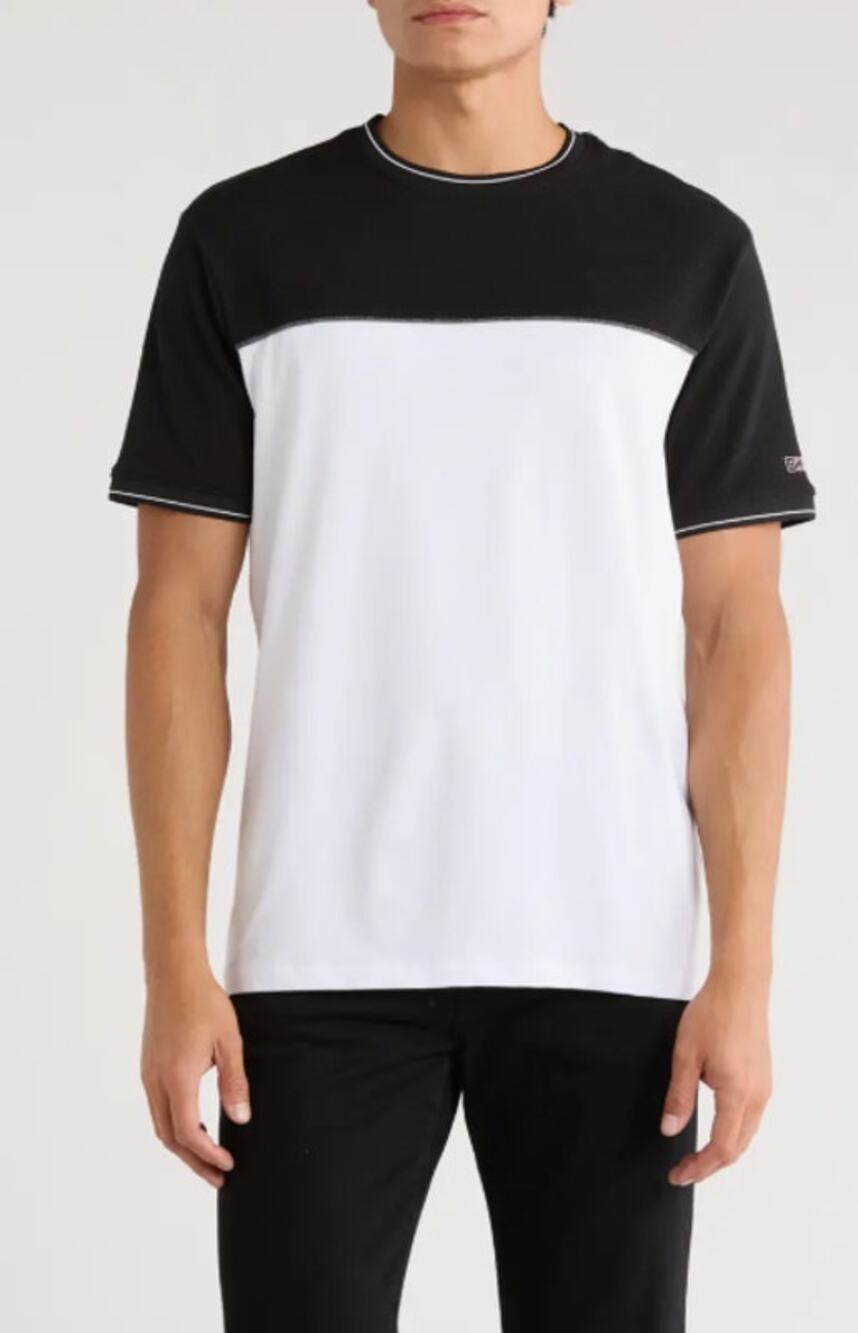 NWT DKNY Sportswear Black White Jupiter Colorblock T-Shirt Men's Size Medium